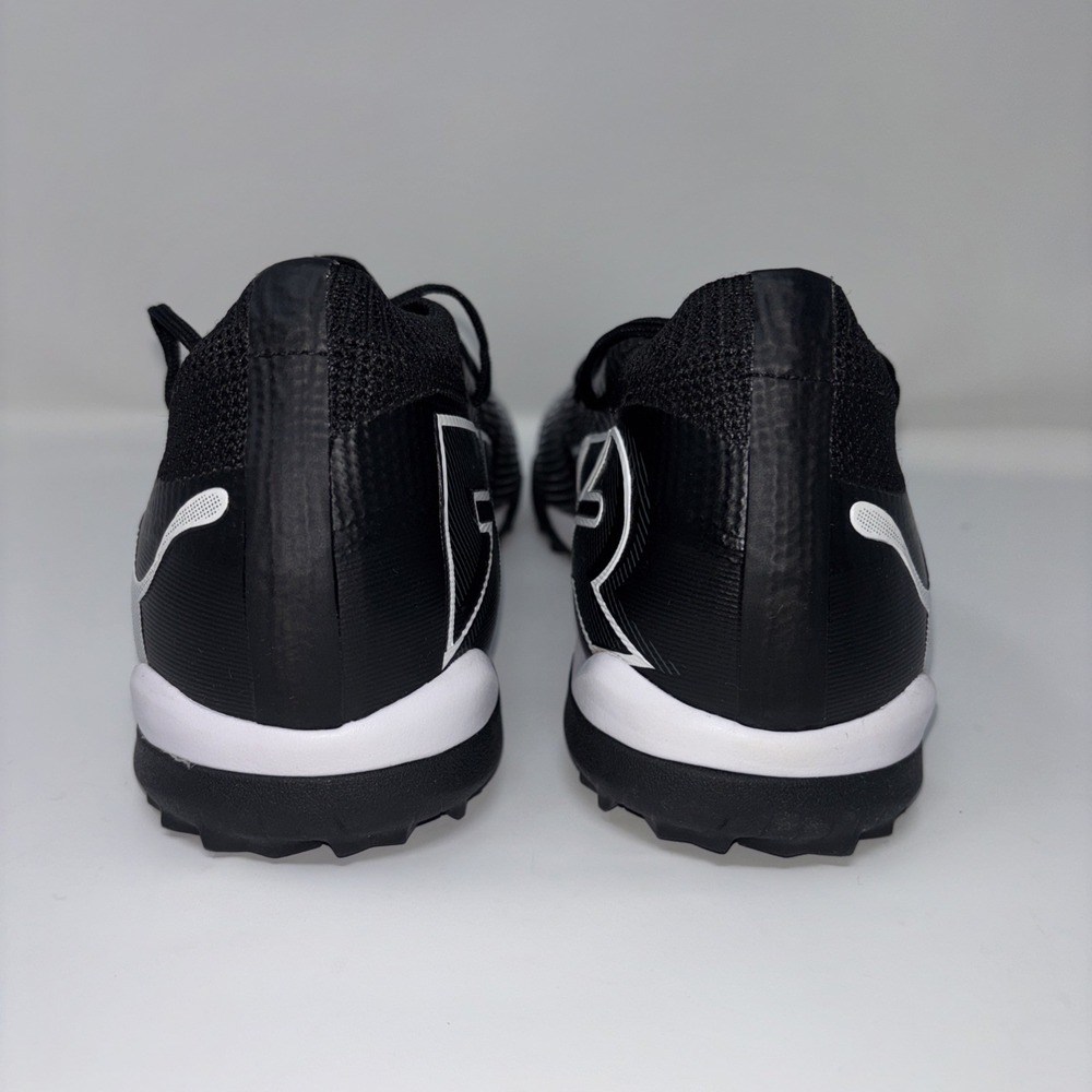 Puma Future 7 Match TT Soccer Turf Futsol Black White 107720-02 Mens Size 9.5 - Picture 7 of 11
